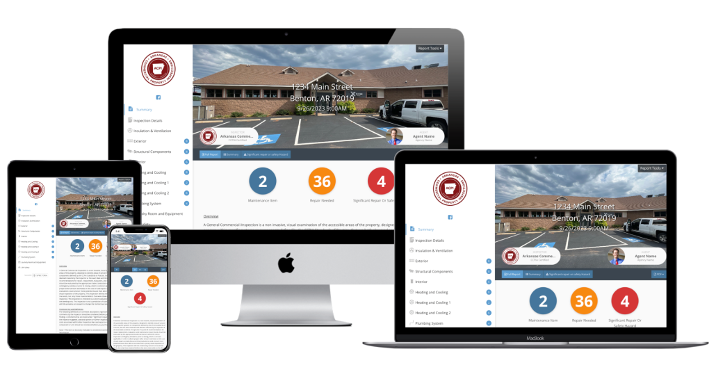 Home inspection report mockup